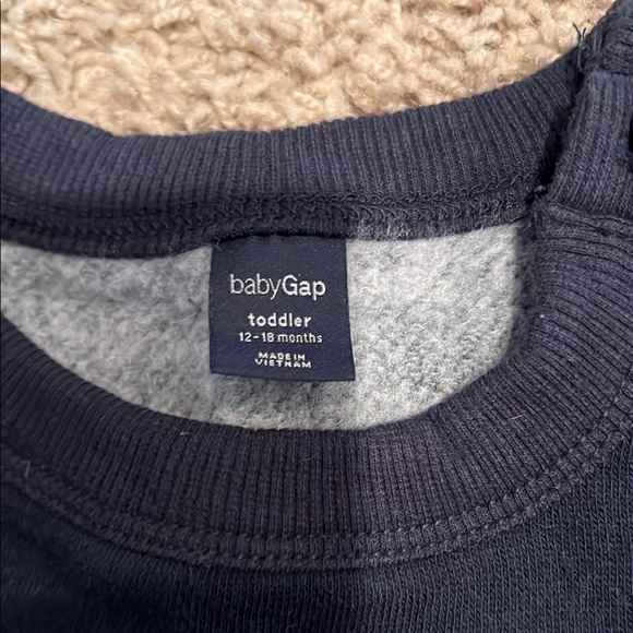 GAP Blue and White Striped Sweater Casual Knit Top - Picture 2 of 3